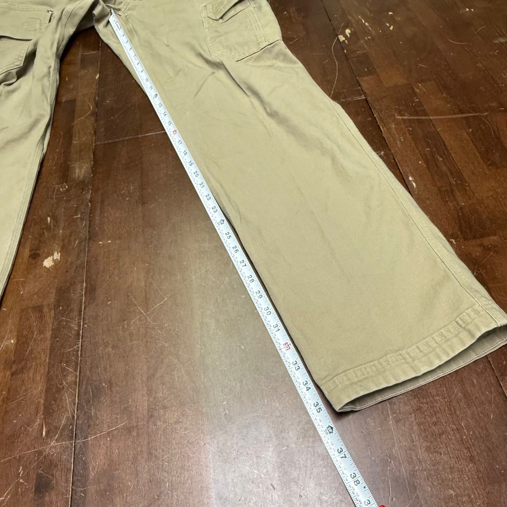 Duluth Trading Co Flex Fire Hose Cargo Pants Mens 36x36 Khaki Relaxed Fit 45507C - Picture 7 of 9